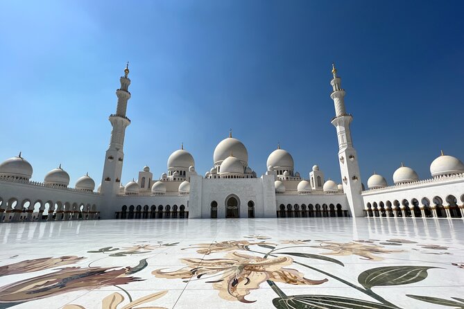 Abu Dhabi Tour Grand Mosque Emirates Palace Heritage Village - Inside Sheikh Zayed Grand Mosque: The Carpet and the White Scale