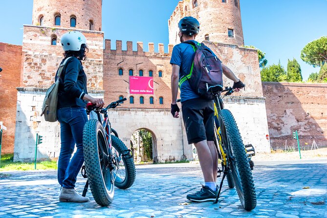 Ancient Appian Way PRIVATE Bike Tour - Entering the Appian Way from Porta San Sebastiano