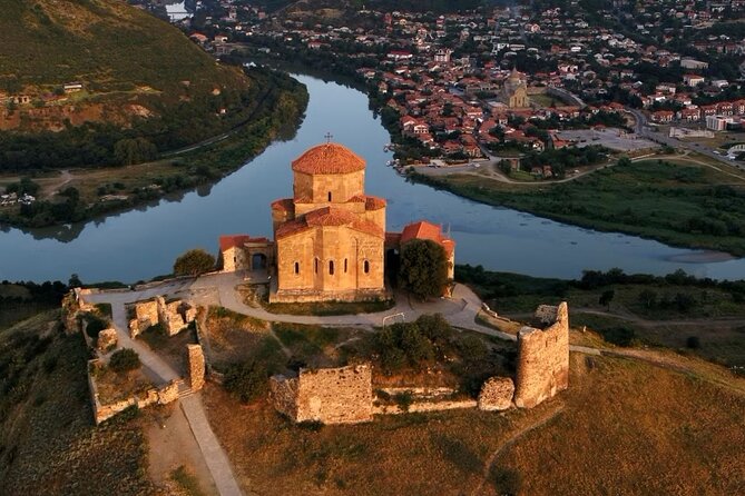 Ancient Georgia Group Tour: Mtskheta,Jvari, Gori, Uplistsikhe - Jvari Monastery: river confluence views in 40 minutes