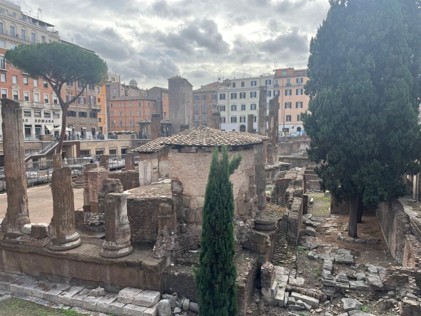 Ancient Rome: Archeological area Largo Argentina - Pompey’s Curia tuff base and the Ides of March, 44 BC