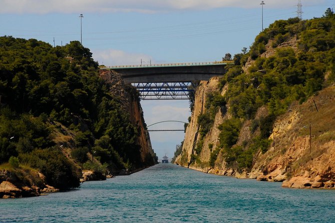 Ancient Sparta Ancient Corinth Private Tour from Athens/ Nafplio - Corinth Canal: photos, height, and one very walkable moment