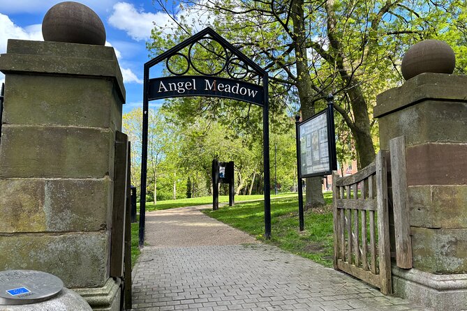 Angel Meadow Manchester History Tour with Author Dean Kirby - Stopping at St Michael’s Flags: a practical way to orient your eyes