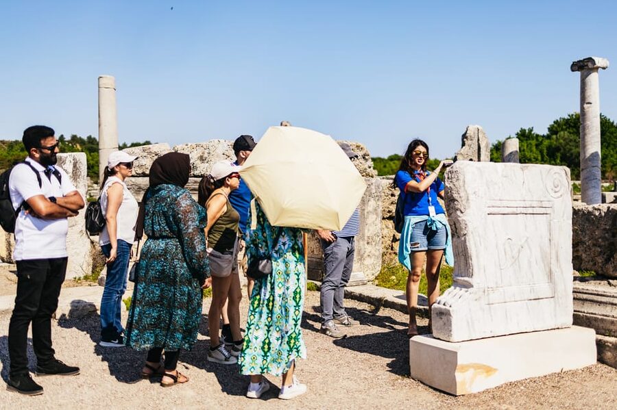 Antalya: Ancient Perge, Aspendos Theater & City of Side Tour - Visitor center stop: browsing souvenirs without making it painful