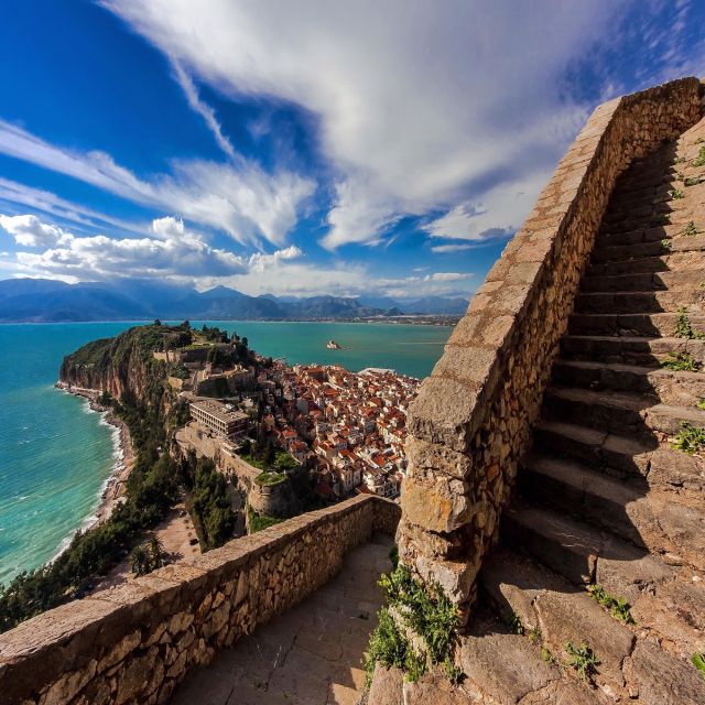 Athens: Ancient Corinth & Nafplion Guided Premium Tour - The Bema of Apostle Paul: religion meets stone court