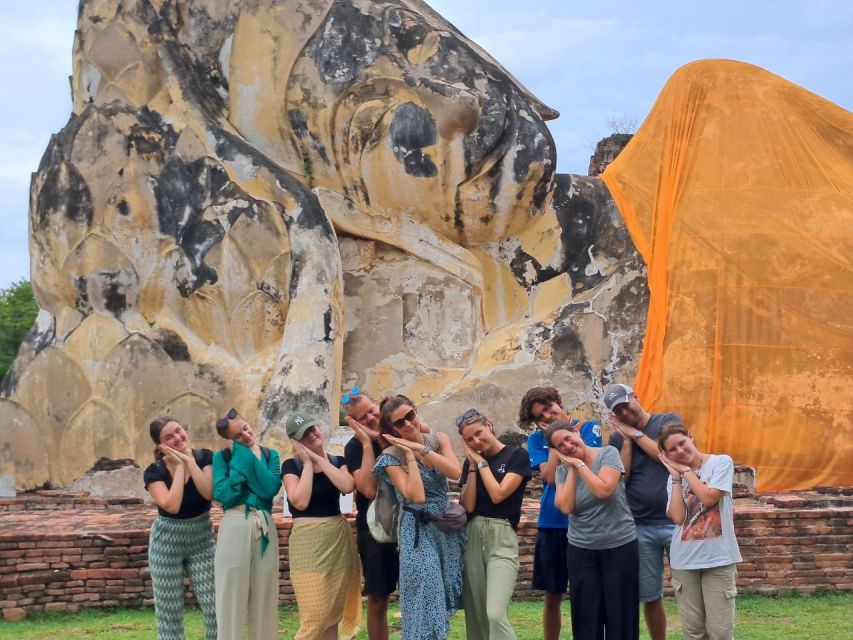 Colors of Ayutthaya: UNESCO Heritage 6 hour Bicycle Tour - Luang Phor Lokayasutharam: The Large Reclining Buddha