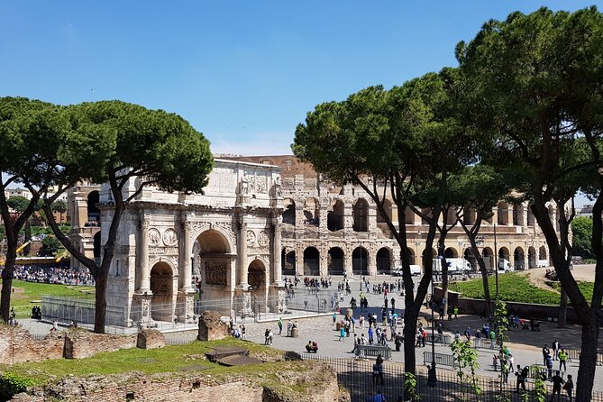 Colosseum Arena Floor and Ancient Rome Semi Private Guided Tour - The second-level viewpoint: original marble steps and underground chambers