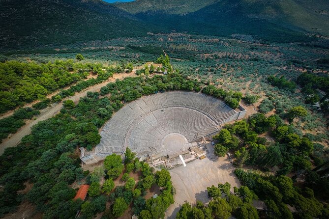 Corinth Canal, Ancient Corinth, Nafplio and Epidaurus Private Tour from Athens - The Ancient Theatre of Epidaurus: the famous curve you came for