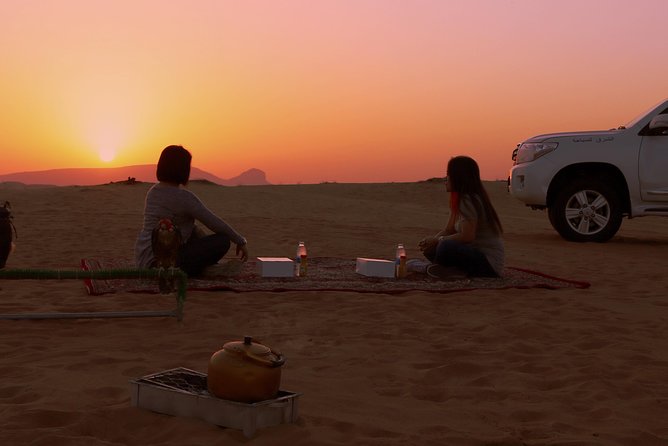 Desert Safari with Entertainment & BBQ Dinner-Heritage Camp - Arabic Coffee, Dates, Water, and Desert Photo Moments