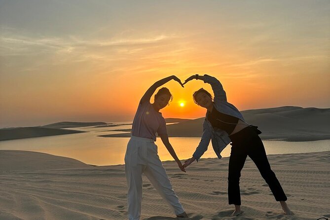 Doha Combo a Rich Heritage from the Desert to the City - Stop 1: Khor Al Udaid Beach dune bashing, sandboarding, and Inland Sea time
