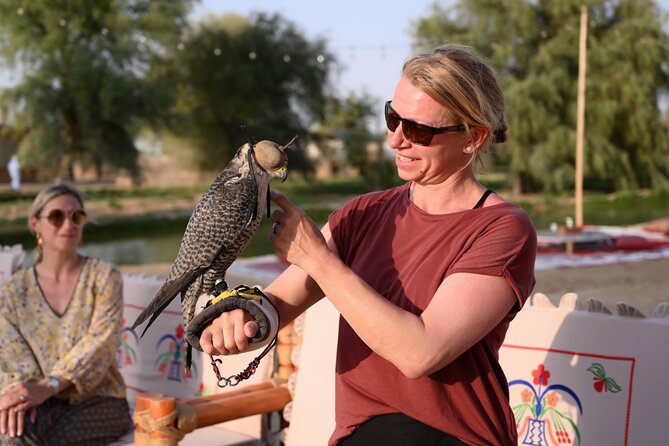 Dubai: Morning Heritage Safari by Vintage G Class & Al Marmoom Oasis - The Arabian makeover and falcon photo: quick, fun, and very photo-friendly