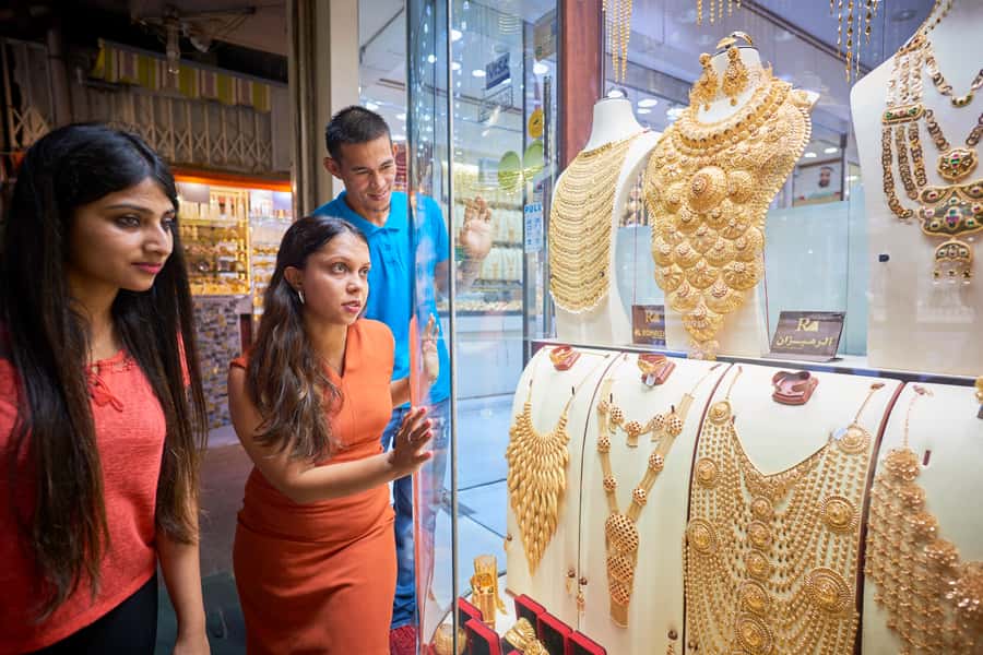 Dubai: Private Old Town, Heritage & Souks Walking Tour - Gold Souk Finish: From Souvenirs to Diamond Necklaces
