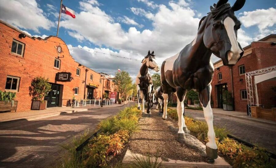 Fort Worth: Stockyards History Tour Pub Crawl - Entering the Stockyards with the Bill Picket meeting point