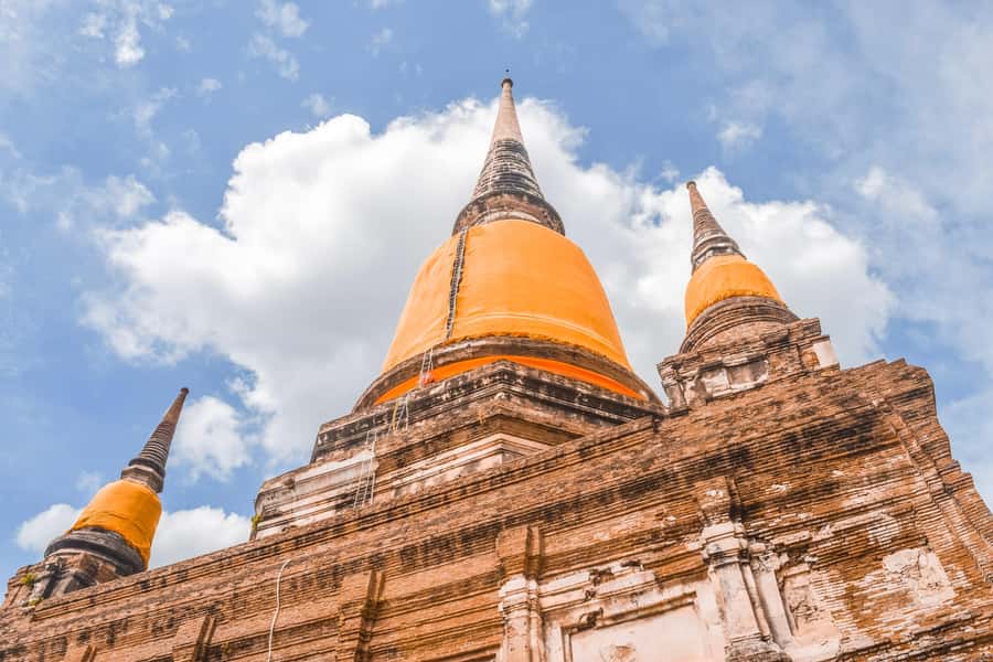 From Bangkok: Ayutthaya Ancient City Temple Tour - Wat Yai Chai Mongkol: monastic training and a date you can anchor on