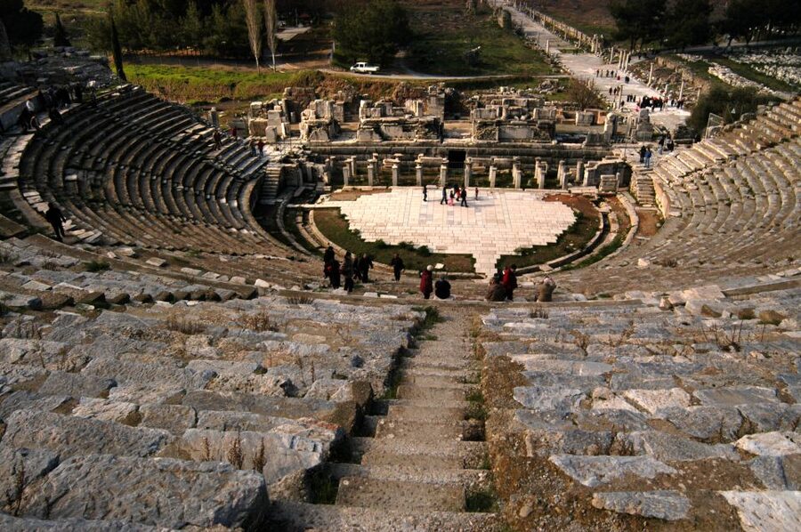 From Izmir: Guided Tour of the Ancient City of Ephesus - Entering Ephesus: Library of Celsus, Great Theatre, and the big-name relics