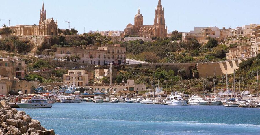 From Sliema or Bugibba: Gozo Heritage Day Pass - City Sightseeing Route 1 (purple): Victoria, Dwejra, Ta’ Pinu, Xlendi