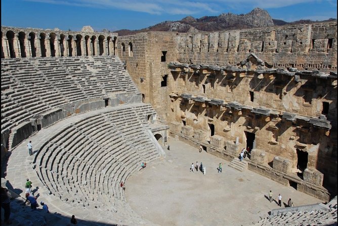 Full-Day Tour of Kursunlu Waterfalls, Aspendos, and Ancient Ruins of Side From Alanya - Kurşunlu Waterfalls: pine shade, stairs, and spotting wildlife
