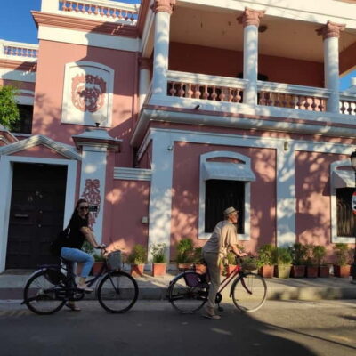 Heritage Bike tour of Pondicherry - Getting started at Pondicherry Beachescapes (and why the morning matters)