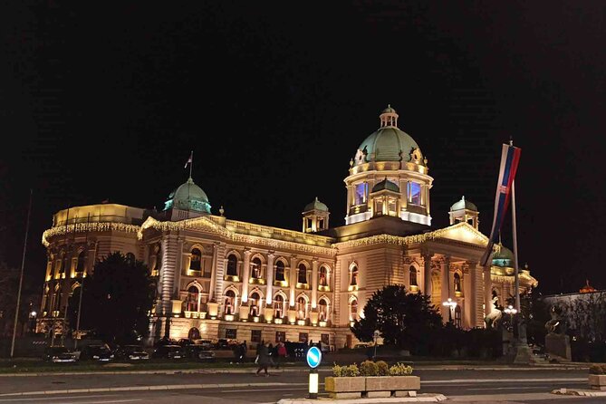 NATO Bombing of Belgrade Historical Tour - House of the National Assembly and the parliament area: seeing power up close