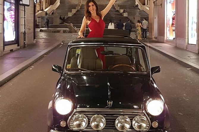 NIGHT TOUR THINK BIG, GO MINI! Rome in Mini Cooper Classic Cabrio - Price and What You’re Really Buying at $223.26 Per Person