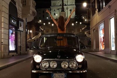 NIGHT TOUR THINK BIG, GO MINI! Rome in Mini Cooper Classic Cabrio - Pickup at 9 PM and the 3-Hour Rhythm (How the Night Flows)