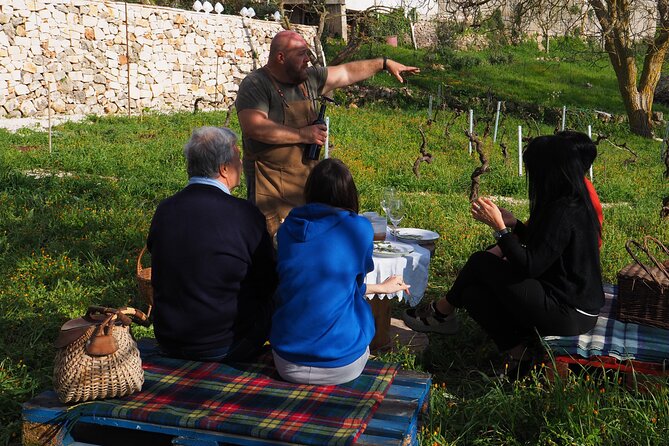 Picnic aperitif in the vineyard of an ancient trullo in Martina Franca - The Picnic Basket: Apulia Classics, Small-Producer Choices, and Flexible Pairing