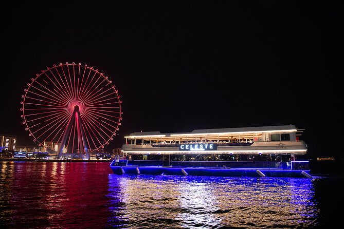 Premium Celeste Dinner Cruise on Dubai Creek with Heritage Views. - A Two-Hour Dubai Creek Dinner Cruise With Views in Layers