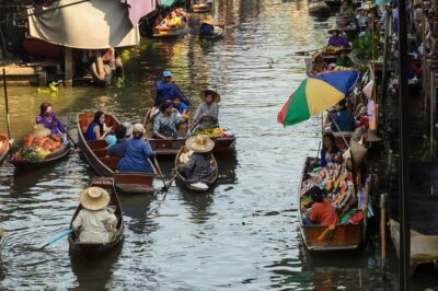 Private Excursion to Floating Market and Ayutthaya World Heritage - Maeklong Railway Market: close-up watching of stalls and the train moment