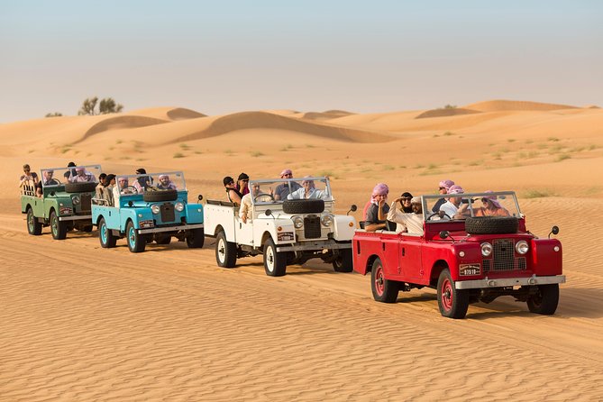 Private Vintage Land Rover Heritage Desert Safari- 4 Course Dinner & Activities - Price and value: what $976+ buys in Dubai