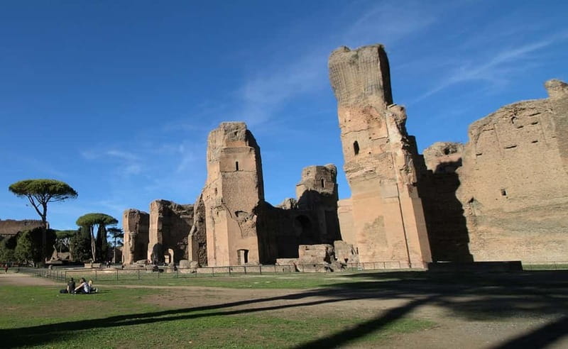 Rome: Ancient Baths of Caracalla Ticket & Audio Guide - Finding the main entrance and getting your e-ticket ready