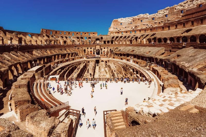 Rome: Colosseum and Ancient Rome Access with Optional Arena - Optional Arena Floor: standing where gladiators fought