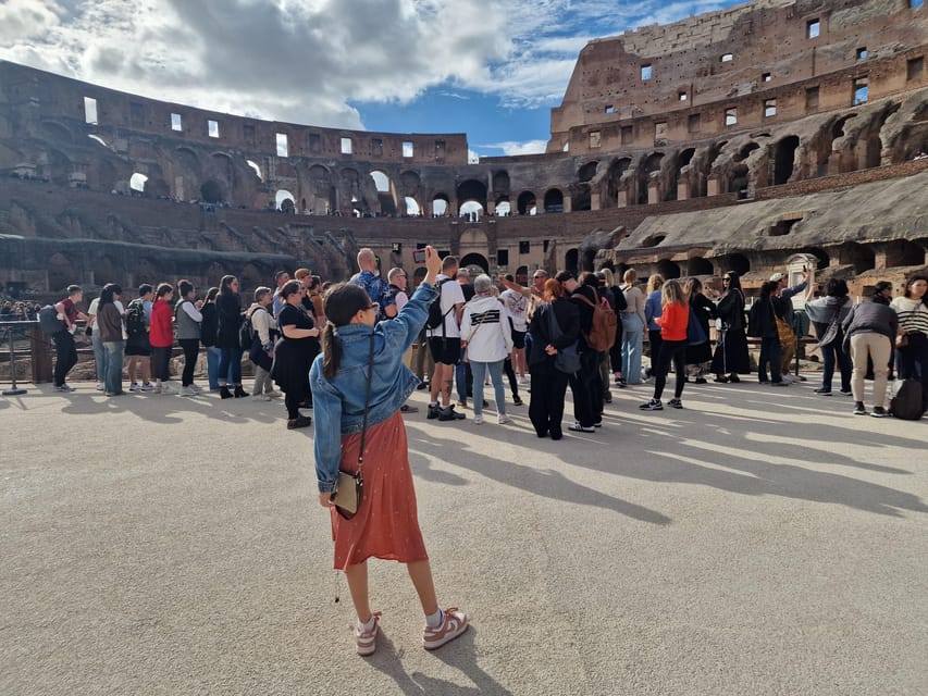 Rome: Colosseum Arena Access and Ancient Rome Guided Tour - Where to Aim Your Photos in the Colosseum