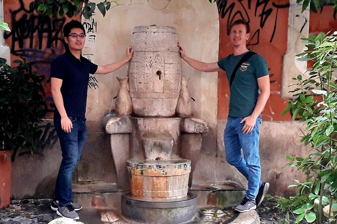 Rome: Trastevere street food and history tour - small group - Fontana della Botte: A Wine-Measure Fountain You’ll Remember