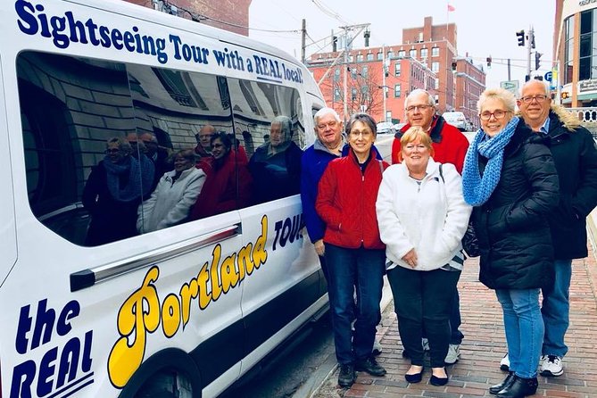 The Real Portland Tour: City and 3 Lighthouses Historical Tour with a Real Local - Downtown Portland by Van: Monument Square, a Neo-Gothic Cathedral, and Longfellow