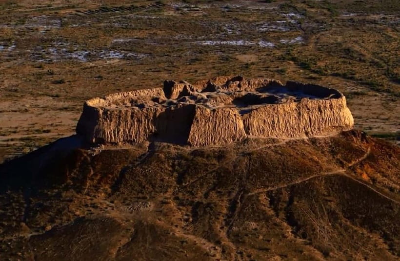 Transfer: Bukhara - Khiva via Ancient Fortresses - Kizilkala (Red Fortress): a garrison stop with a color-coded name