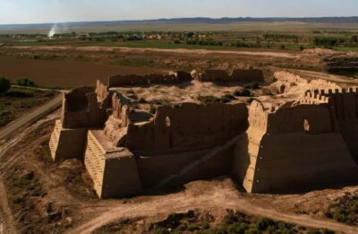 Transfer: Bukhara - Khiva via Ancient Fortresses - Toprakkala Fortress: clay fortress and early Khorezm evidence