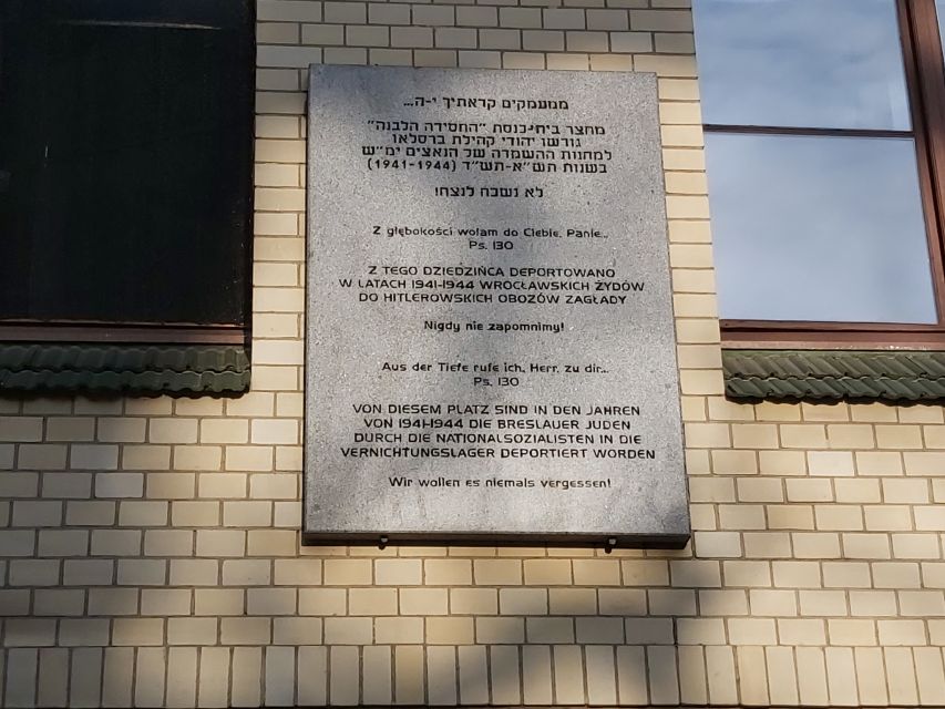 Wroclaw: Third Reich and World War Two Historical Tour - Dietrich Benchoffer Memorial: why a name can matter more than dates